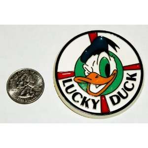    Vintage Disney Plastic Button  Donald Duck 