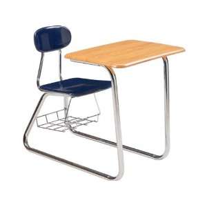  Sled Base Student Combo Desk with Woodstone Top