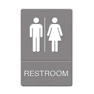  ADA Sign Restroom Symbol Tactile Graphic Molded Case Pack 