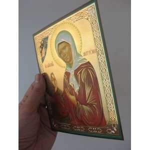 Saint MATRYONA OF MOSCOW Christian Icon Prayer (Metallograph 