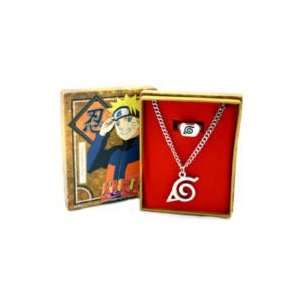  Naruto Leaf Village Necklace and Ring Set Toys & Games