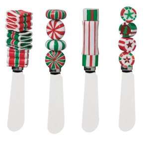  Boston Warehouse Holiday Candy Spreader, Set of 4 Kitchen 
