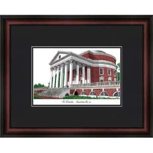 University of Virginia Campus Lithograph Picture Sports 