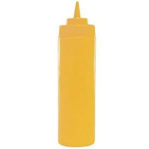  Yellow Plastic 16 Oz. Wide Mouth Squeeze Bottle