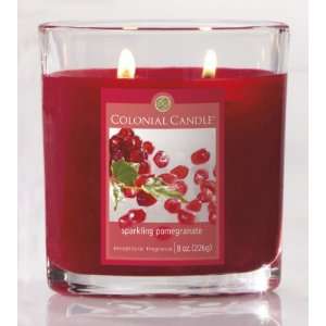  of 4 Oval Sparkling Pomegranate Aromatic Candles 8oz