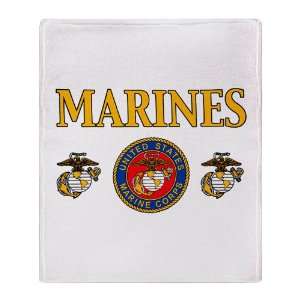   Throw Blanket Marines United States Marine Corps Seal 