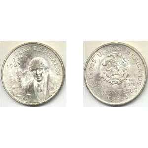  Mexico 1953 5 Pesos, KM 468 