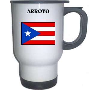  Puerto Rico   ARROYO White Stainless Steel Mug 