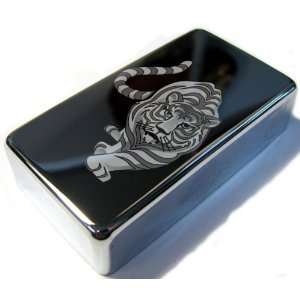 Tiger Chrome Engraved Humbucker Cover Musical Instruments
