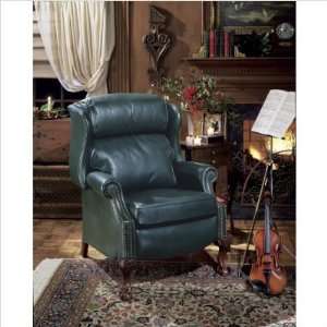   Young 4115 Ball & Claw Reclining Leather Wing Chair Furniture & Decor