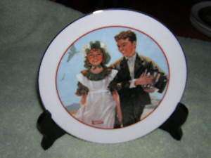 Norman Rockwell Young Love Series 1982 Plate  