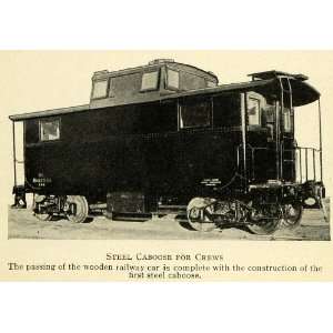  Pennsylvania Railroad Builds First Steel Caboose Train Locomotive 