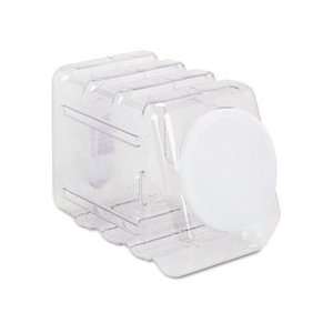   Interlocking Storage Container with Lid, Clear Plastic