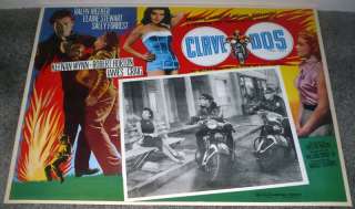 MOTORCYCLE COP/BAD GIRL orig 1952 movie poster CODE TWO  