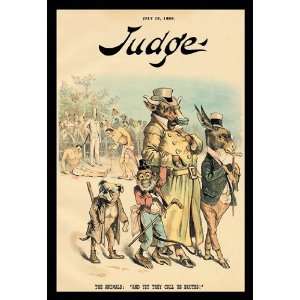  Judge Magazine And Yet They Call Us Brutes 24X36 Giclee 