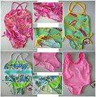 NEW Girls Swimsuit 12 24 mo 2T 3T 4T One Piece Swimwear SURFER LEOPARD 