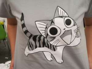 Chis Sweet Home Kitten Cat Walking Gray Anime T shirt  