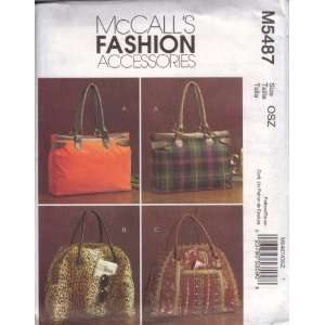  McCalls Fashion Accessories M5487 Pattern for Satchels 