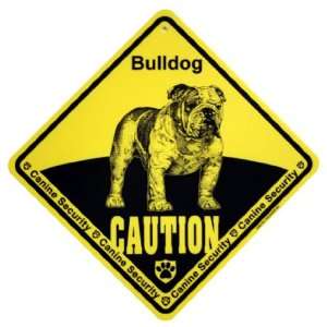  Bulldog Dog Caution Xing Yard Sign