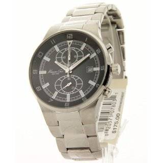   Kenneth Cole Mens KC3499 Reaction Silver Tone Bracelet Watch Watches