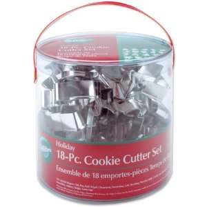  Metal Cookie Cutters 18/pkg holiday