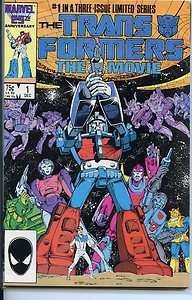 Transformers the Movie 1986 series # 1 3 complete set  