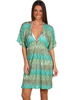 Vitamin A Gold Swimwear Paradise Plunge Cover up Tunic at 