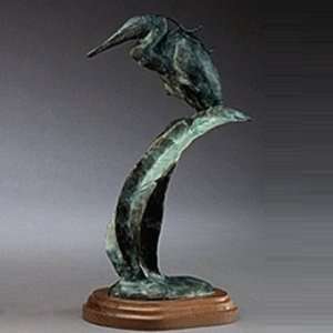  Heron Sculpture Mornings Calm Blue
