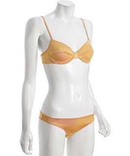 goldenrod underwire two piece swimsuit  