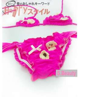 Girls Colourful Cute Bear Bikini Swimsuit Bathers 0 12T  