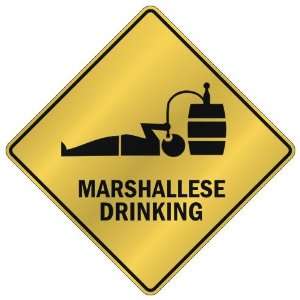  DRINKING  CROSSING SIGN COUNTRY MARSHALL ISLANDS