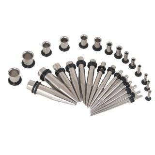   8G 6G 4G 2G 0G Ear Tunnel & Taper Stretching Kit   28 Pieces by