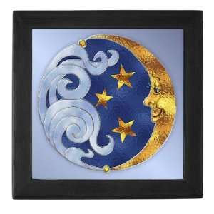  Celestial Moon and Stars Art Keepsake Box by  