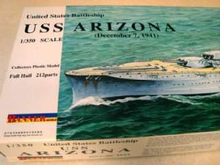 350 Scale BANNER MODELS ** USS ARIZONA ** PLASTIC MODEL SHIP KIT 