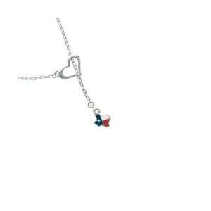  Mini Lone Star Texas Heart Lariat Charm Necklace [Jewelry 