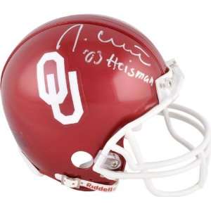  Jason White Oklahoma Sooners Autographed Mini Helmet w 