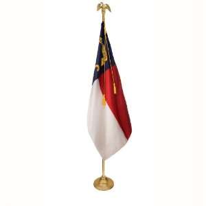 com North Carolina Flag Set 4X6 Ft   9 Ft Gold Aluminum Pole w/ Eagle 