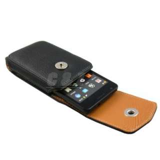Leather Case Belt Clip Pouch + LCD Film for Samsung Galaxy S II i9100 