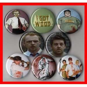  Shaun of the Dead Set of 8   1 Inch Magnets Everything 