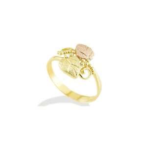    New 14k White Yellow Rose Gold Grape Vine Leaves Ring Jewelry