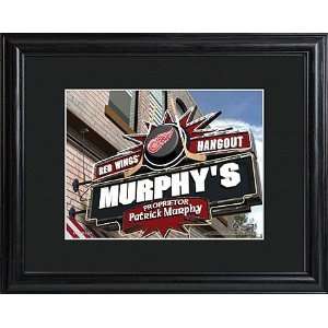 Personalized NHL Pub Sign Print with Matted Frame  Kitchen 