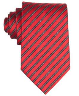 Zegna red dot striped silk tie