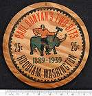 1939 hoquiam washington wa paul bunyan wooden wood nickel 25