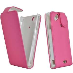 Mobile Palace   Pink leather quality case for Sony ericcson xperia Arc 