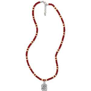  North Carolina State Wolfpack Womens Wood Bead Necklace 