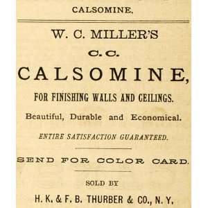  Calsomine Wall Ceiling Paint Color   Original Print Ad