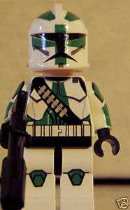 Star Wars custom Lego minifig Clone Wars Commander Gree  
