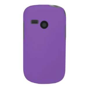 Snap on Hard Plastic RUBBERIZED PURPLE Cover Sleeve Case for LG UN200 