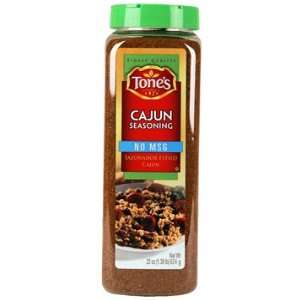 Tones Cajun Seasoning   22 oz. shaker  Grocery & Gourmet 