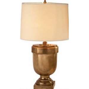  Large Chunky Urn In Antique Brass